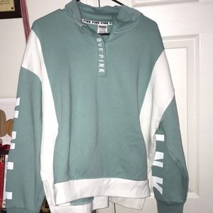 PINK 1/4 zip sweatshirt